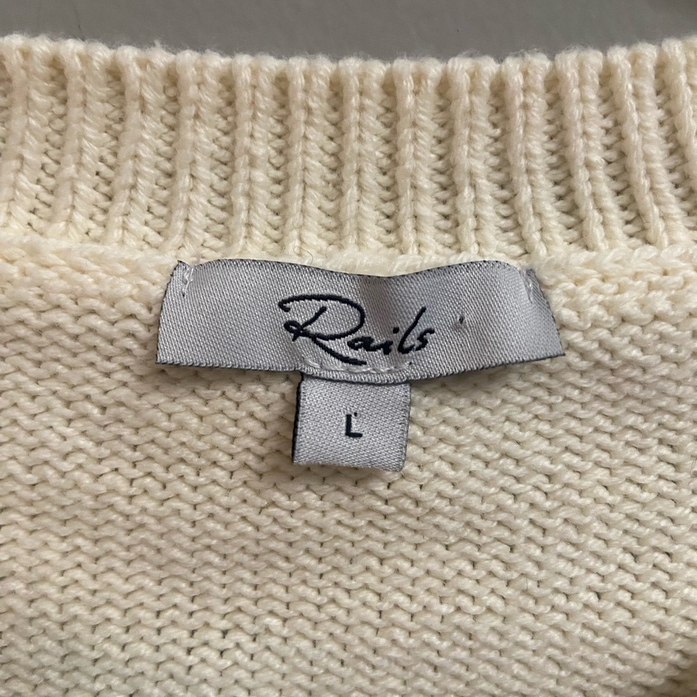 Rails Cream Star Pattern Sweater - Picture 12 of 14